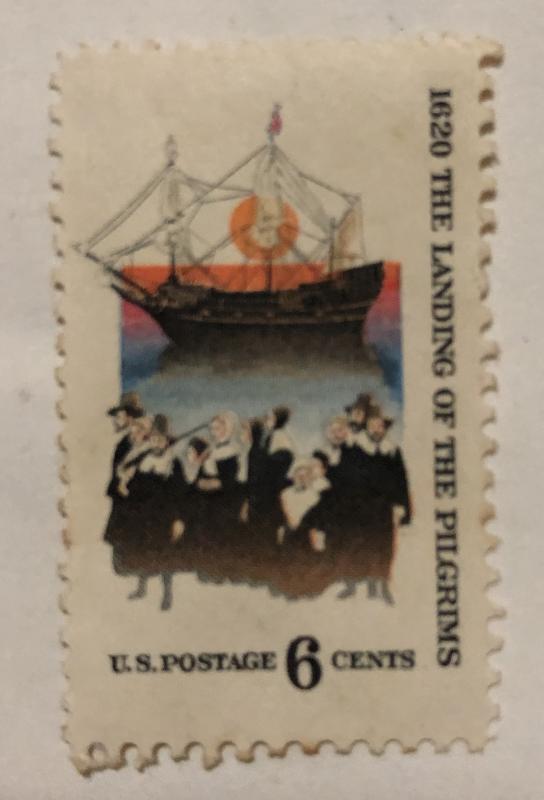 1620 the landing of the pilgrims u.s. postage 6 cents