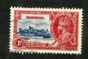 jub1387 Bermuda sc #100 used (CV $2.50 )