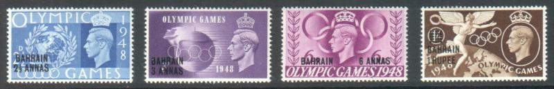 Bahrain 1948 Olympics Set Mint NH Scott #64-67