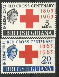 Br. Guiana # 272-73 Red Cross Centenary   (2) Mint NH