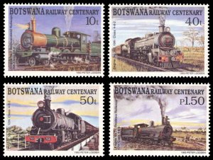 Botswana 1993 TRAINS Scott #550-553 Mint Never Hinged