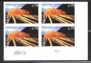 MNH Plate Block Zion National Park sc c-146 @ face