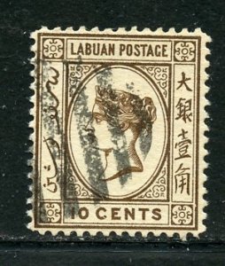 Labuan # 36, Used. CV $ 9.50