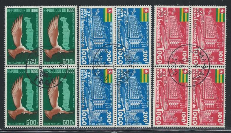 TOGO SC# C31-3 B/4 FVF/CTO 1960