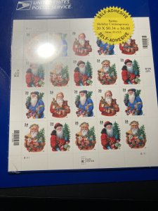 Scott 3537-40 Christmas Sheet USPS Sealed Post Office Fresh M NH OG ach