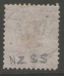 New Zealand 1878 QV 2sh SG 185 or Sc 59 FU