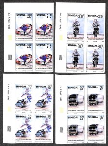 Senegal 1997, Dakar-Agades-Dakar 4v, imperforated corner blocks [ ], MNH
