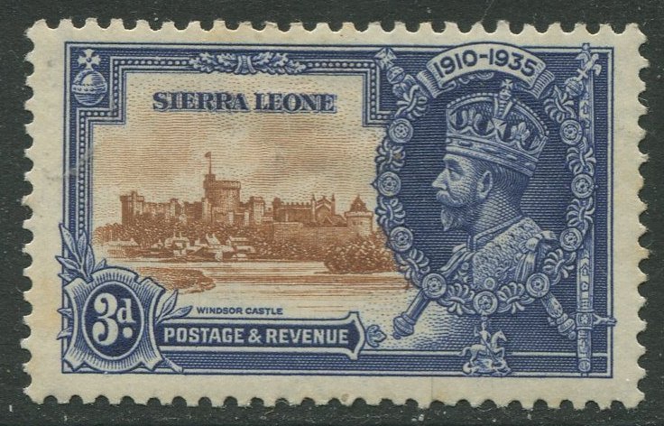 STAMP STATION PERTH Sierra Leone #167 Silver Jubilee 1935 MH