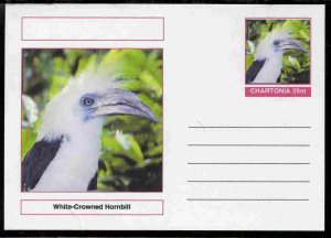 CHARTONIA, Fantasy - White Crowned Hornbill - Postal Stationery Card...