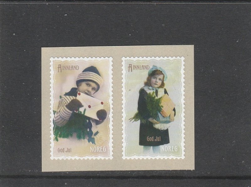 Norway  Scott#  1663a  MNH  Pair  (2011 Christmas)