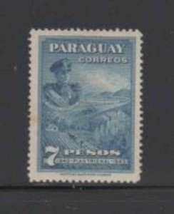 PARAGUAY #298 1927 5p ORATORY OF THE VIRGIN MINT VF NH O.G