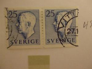 Sweden #457 used pair