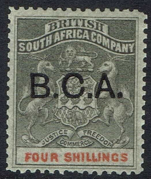 BRITISH CENTRAL AFRICA 1891 ARMS 4/-