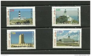 2013- Tunisia -Tunisie/ Lighthouses of Tunisia – Phares de Tunisie/4 v. MNH**