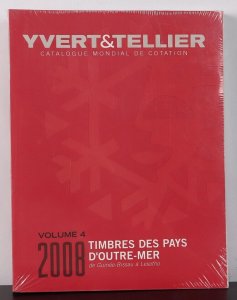 CATALOGUES 2008 World Yvert & Tellier , Vol 4 Guinee-Bissau to Lesotho.