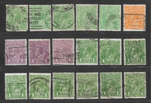 Doyle's_Stamps: Used Early Australian Lot/Mixture