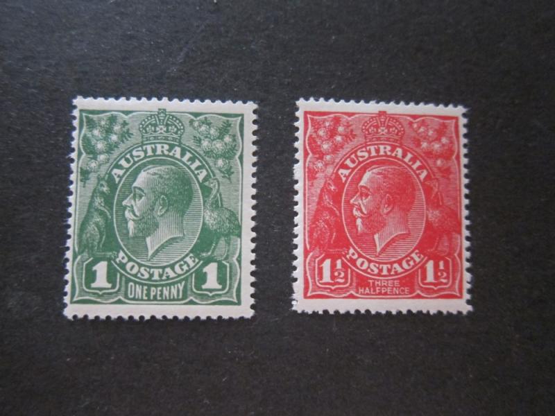 Australia 1924 KGV Sc 64-5 set MH/MNH