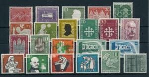 West Germany Bundespost 1956 Complete Year Set  MNH