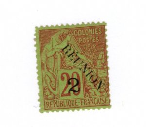 Reunion #33 MH - Stamp CAT VALUE $10.00