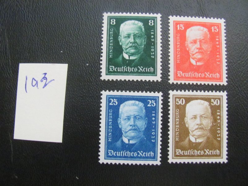 Germany 1927 MNH SC B19-22 SET VF/XF 100 EUROS (193)