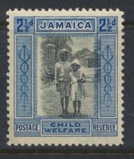 Jamaica  SG 107c  - Mint Hinged  significant image shift  see scan and details