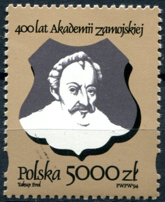 Poland Sc#3189 MNH, 5000z brn, blk & gray,  (1994)
