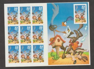 U.S.  Scott #3391 Road Runner & Wile E. Coyote Stamps - Mint NH Sheet