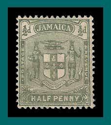 Jamaica 1906 Arms, 0.5d, mint  58,SG38