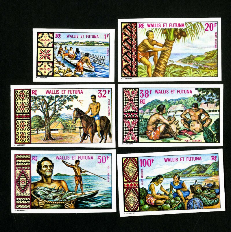 Wallis Et Futuna Stamps # 1711 + C31-5 VF Imperf OG NH