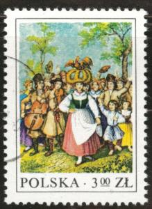 Poland Scott 2223 Used 1977  favor canceled Folk stamp