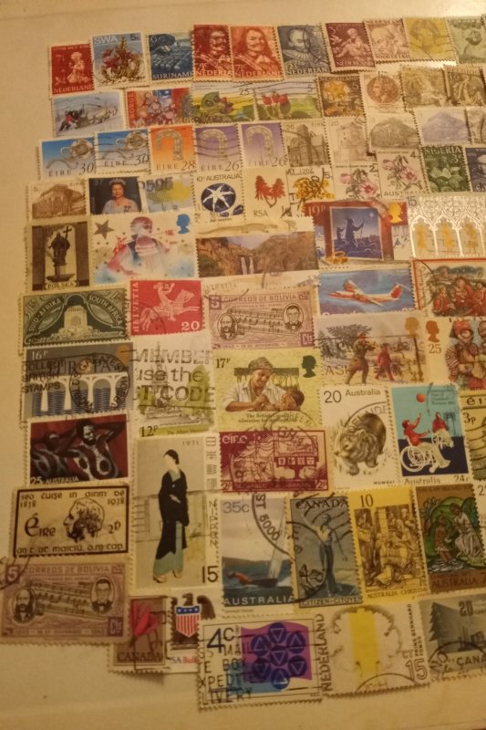 Ww used stamps 125+ lot #1