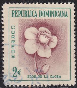 Dominican Republic 489  Mahogany Flower 1957