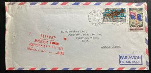 1972 VietNam Army In Phnom Penh Cambodia Cover To Tunbridge Wells England