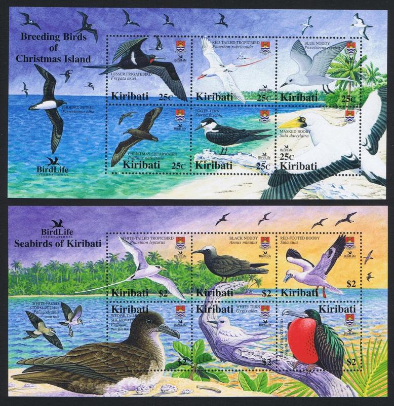 Kiribati Seabirds and Breeding Birds 2 MSs SG#MS741 SC#869-870