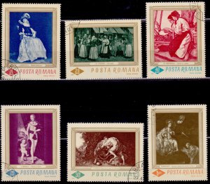 Romania, 1967, Painting in the National Gallery, used