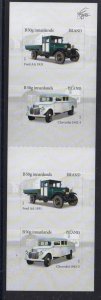 Iceland Sc 1301a 2013 Motor Vehicles stamp booklet pane mint NH