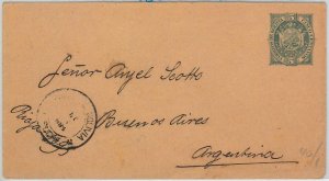 65423 - BOLIVIA - Postal History - POSTAL STATIONERY COVER to ARGENTINA 1904-