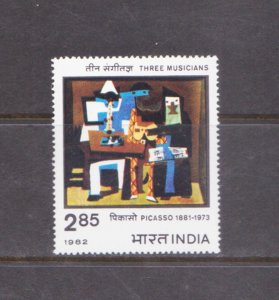 INDIA - 1982 BIRTH CENTENARY OF PABLO PICASSO - 1V MINT NH