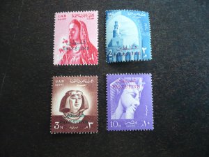 Stamps - Egypt - Scott# N62-N64,N67 - Mint Never Hinged Part Set of 4 Stamps