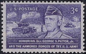 1026 3 cent General George S. Patton mint OG NH F-VF