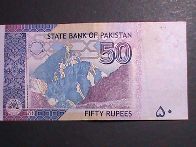 ​PAKISTAN 2013 -50 RUPEES-STATE BANK OF PAKISTAN CURRENCY- LT.-CIRCULATED-VF