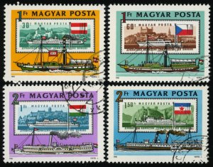 HUNGARY Sc 2705-08 CANCELED - 1981 - Hungarian River boats - Ships