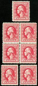 US Stamps # 526 MNH VF Lot Of 7 Fresh Mint State Lot Scott Value $400.00