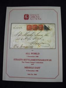 GIBBONS AUCTION 1988 ALL WORLD STRAITS SETTLEMENTS SARAWAK 'NUNEZ' & MIDDLE EAST