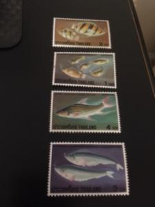 Thailand sc 849-852 MNH comp set Fish