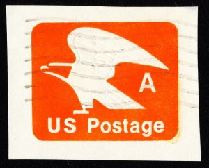 US U127 VF Embossed Eagle 15 Cent A Postage Used Cancel
