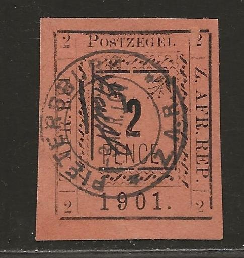 TRANSVAAL SC# 181 (SG#7n) NO PERIOD AFTER L 'REP'  VF/CTO