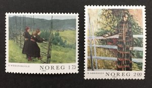 Norway 1982 #807-8, Paintings, Unused/MH.
