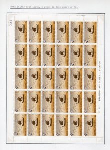 HERM: 1969 SHIPS 2d COMPLETE UNMOUNTED MINT SHEET OF 30