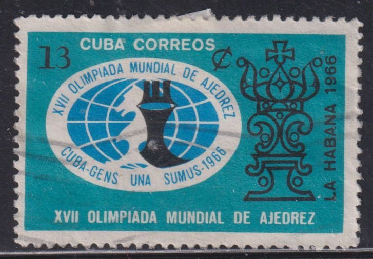 Cuba 1150 World Chess Olympiad 1966